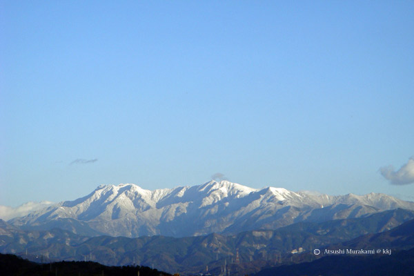 霊峰石鎚山の雪化粧