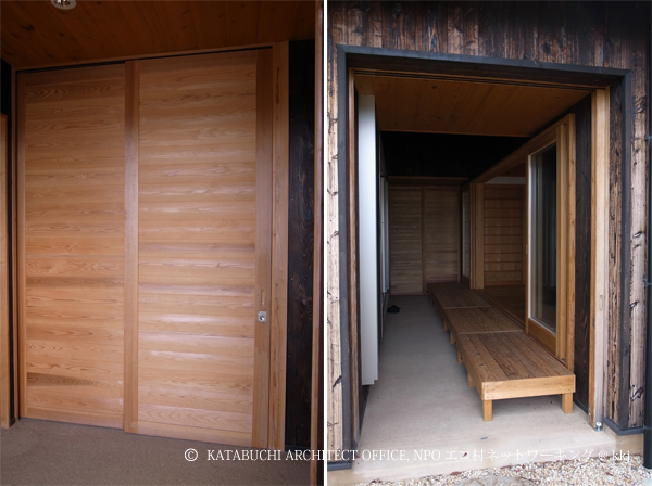 冬には建具を閉めて、風をシャットアウトする工夫も。
