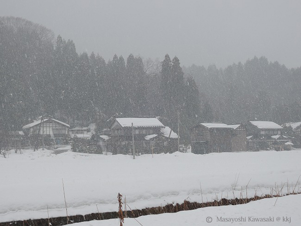 雪景色 高岡市郊外