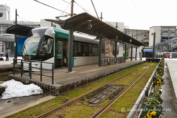 LRT「富山駅北」駅 数年後には南側と接続される